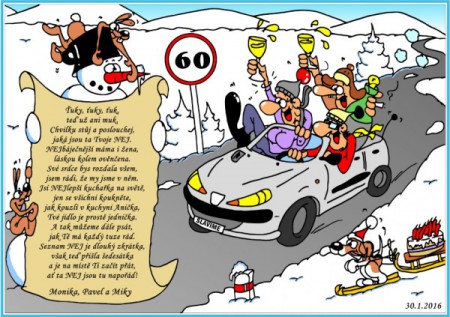 přání k 60. narozeninám